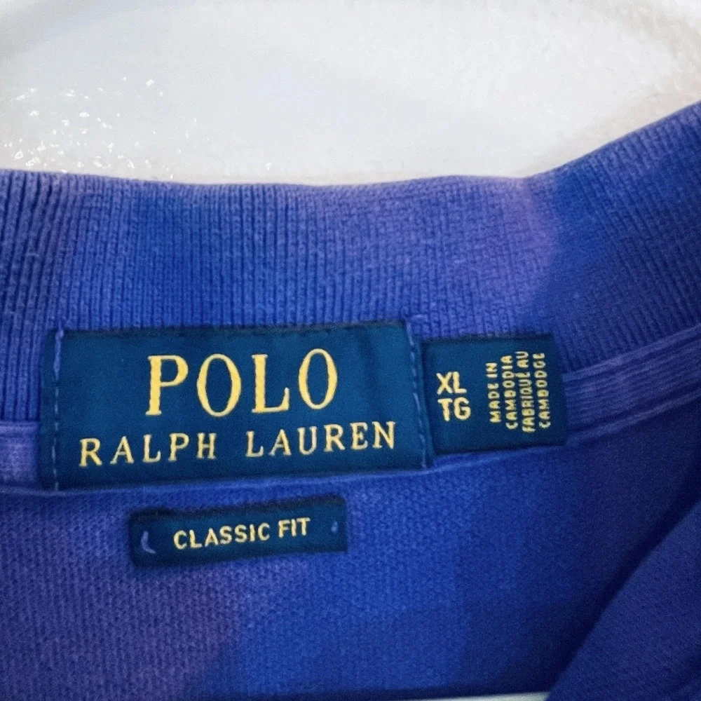 2 Polo Ralph Lauren Polo Shirts Mens XL Multicolor Classic Fit Knit Short Sleeve